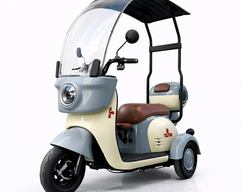 Електрическа триколка тип VESPA STYLE ROOF с покрив 60V 1500W