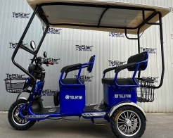 Соларна карго четириместна електрическа триколка с покрив TELSTAR TS-005.3 1500W 60V 23Ah снимка 181