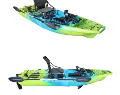 Сгъваем риболовен и туристически каяк с педали CROON – двусекционен модел за лесен транспорт снимка 260