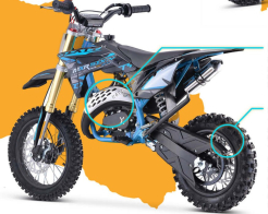 Детски кросов мотор MXR 70CC Нов модел / DIRT BIKE с добавена функция 