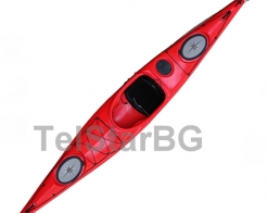 Едноместен туристически спортен кану каяк SEMIK снимка 62